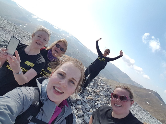 Blackadders’ staff bag £3,200 for Alzheimer Scotland in hillwalking challenge