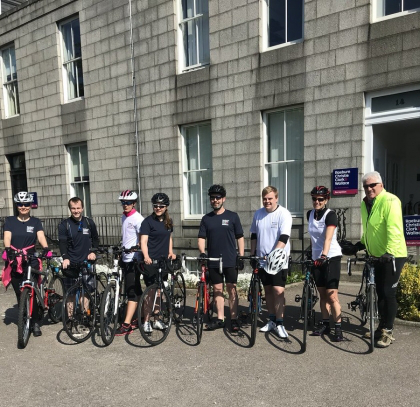 RCC&W staff take on 75 mile cycle challenge in aid of charity