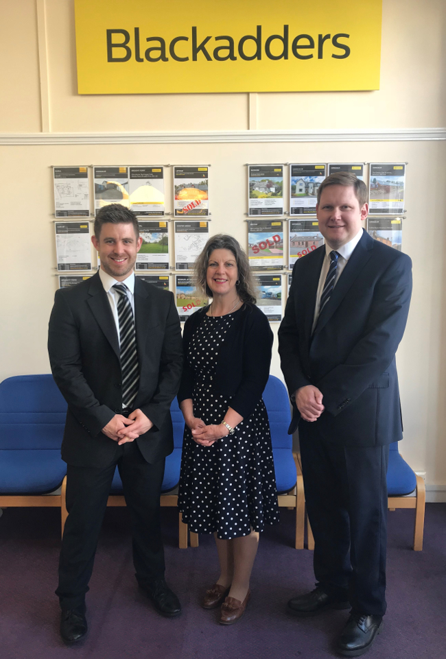 Pictured (L-R): Paul Mitchell, Susie Clark and Brian Main