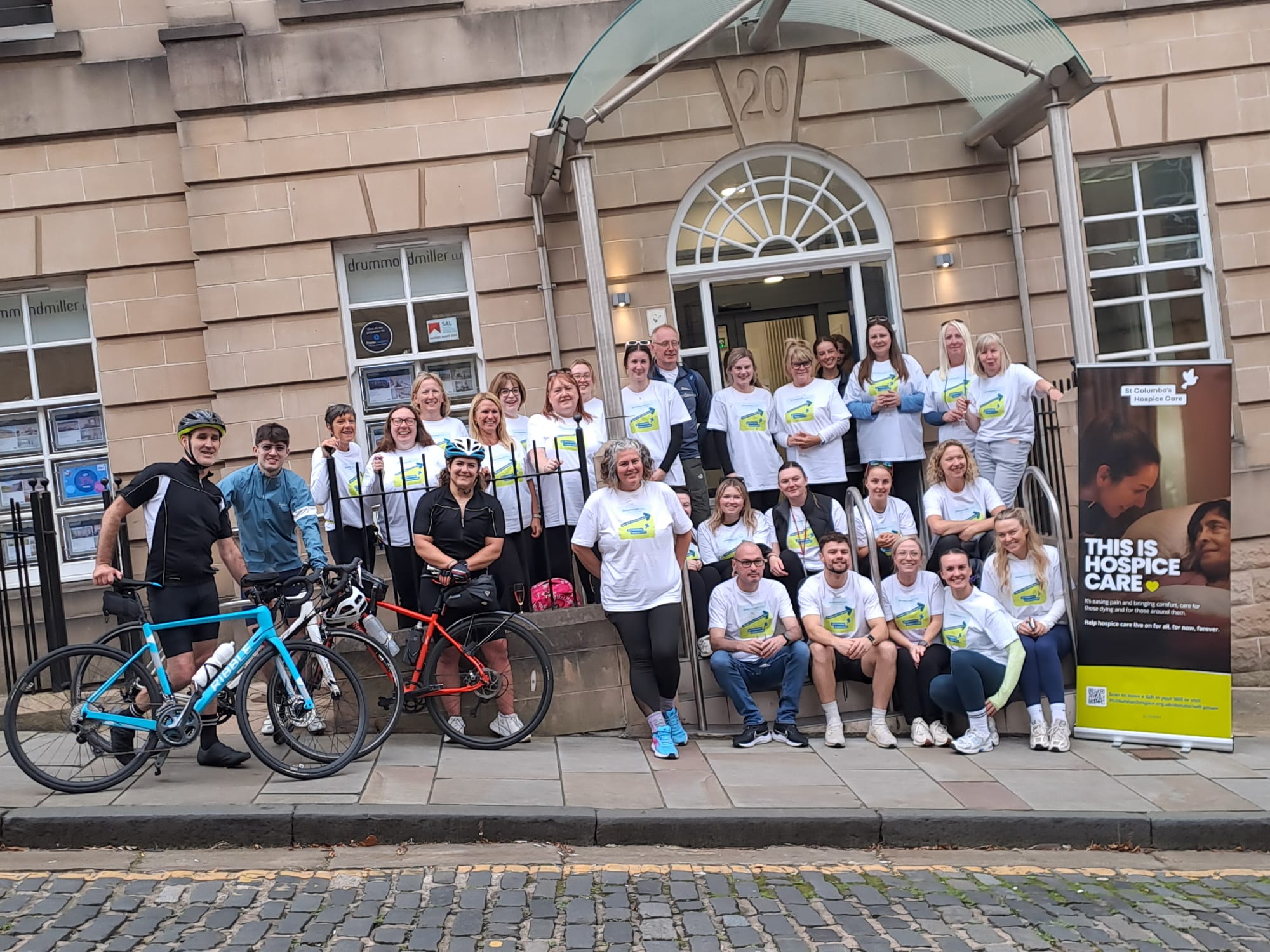 Drummond Miller raises over £4,000 for St Columba’s Hospice Care