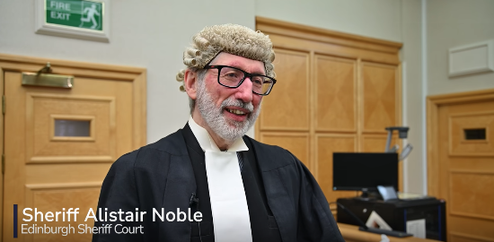 Sheriff Alistair Noble retires