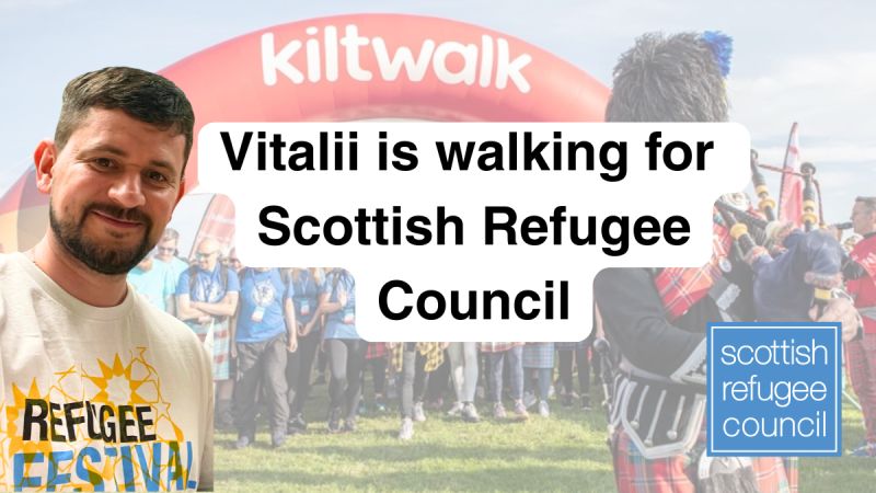 Vitalii Diakov raises funds for Scottish Refugee Council