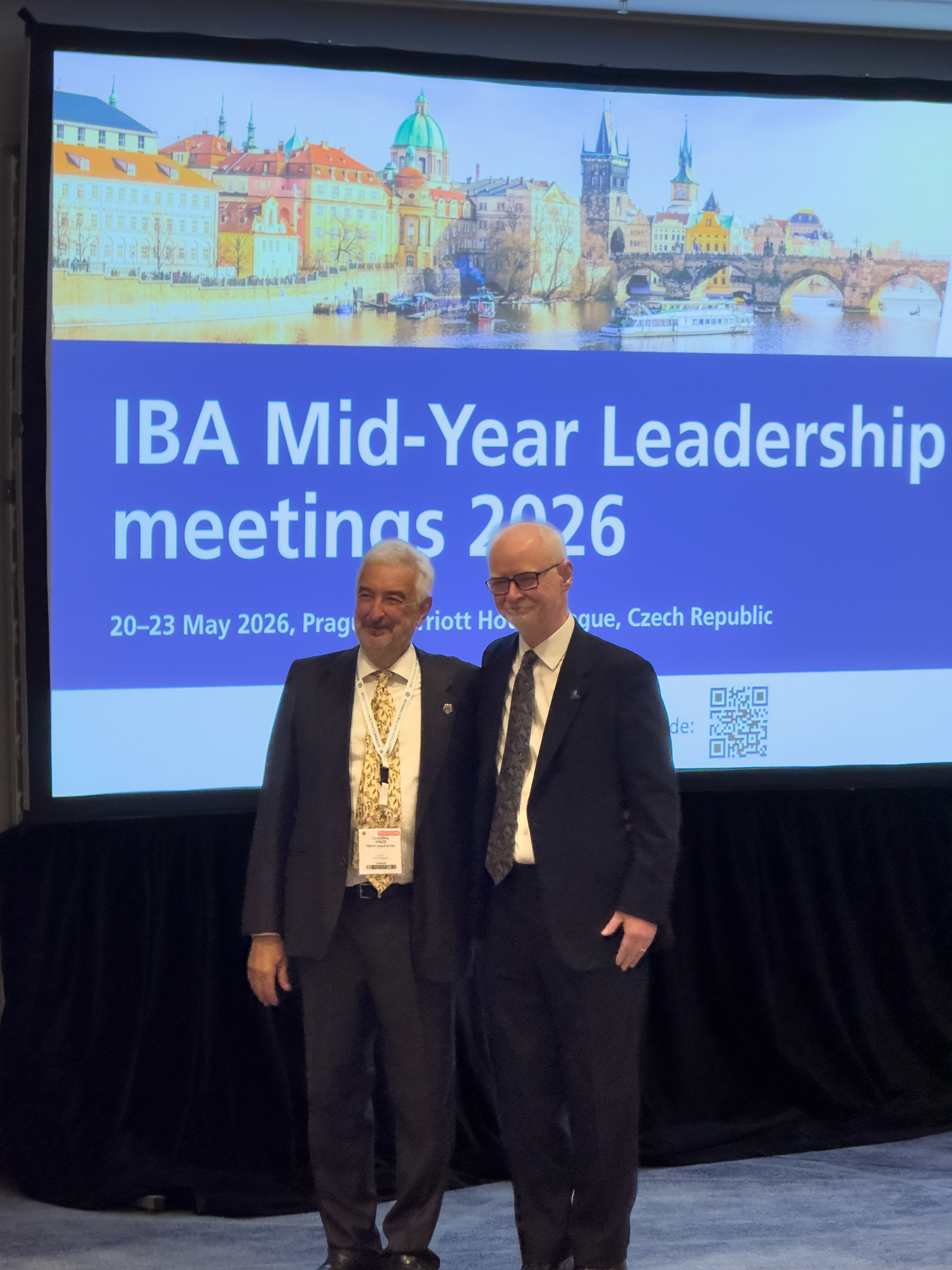 Michael Clancy awarded honorary life membership of IBA