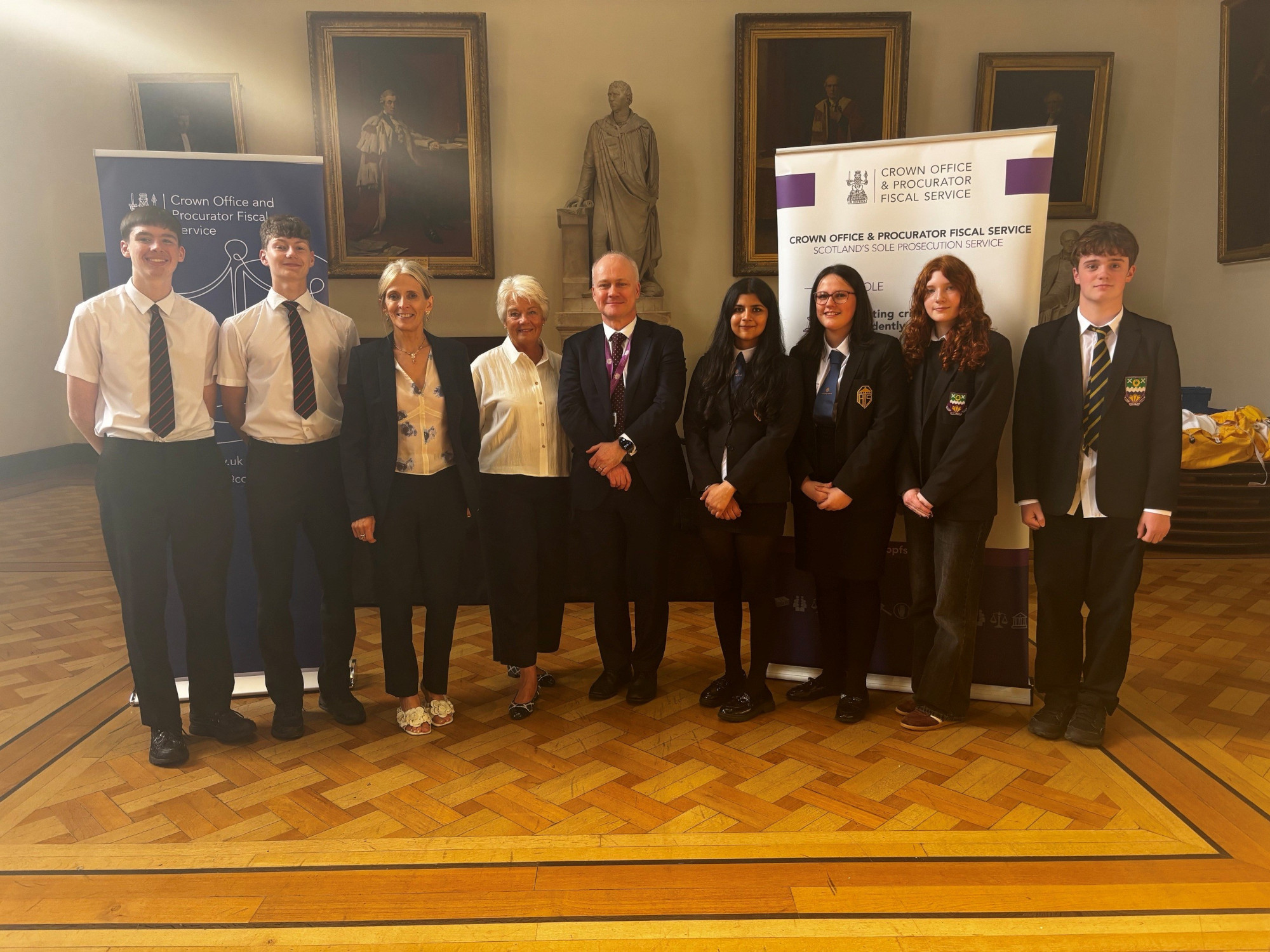 Trinity High School in Renfrew win COPFS schools public speaking competition