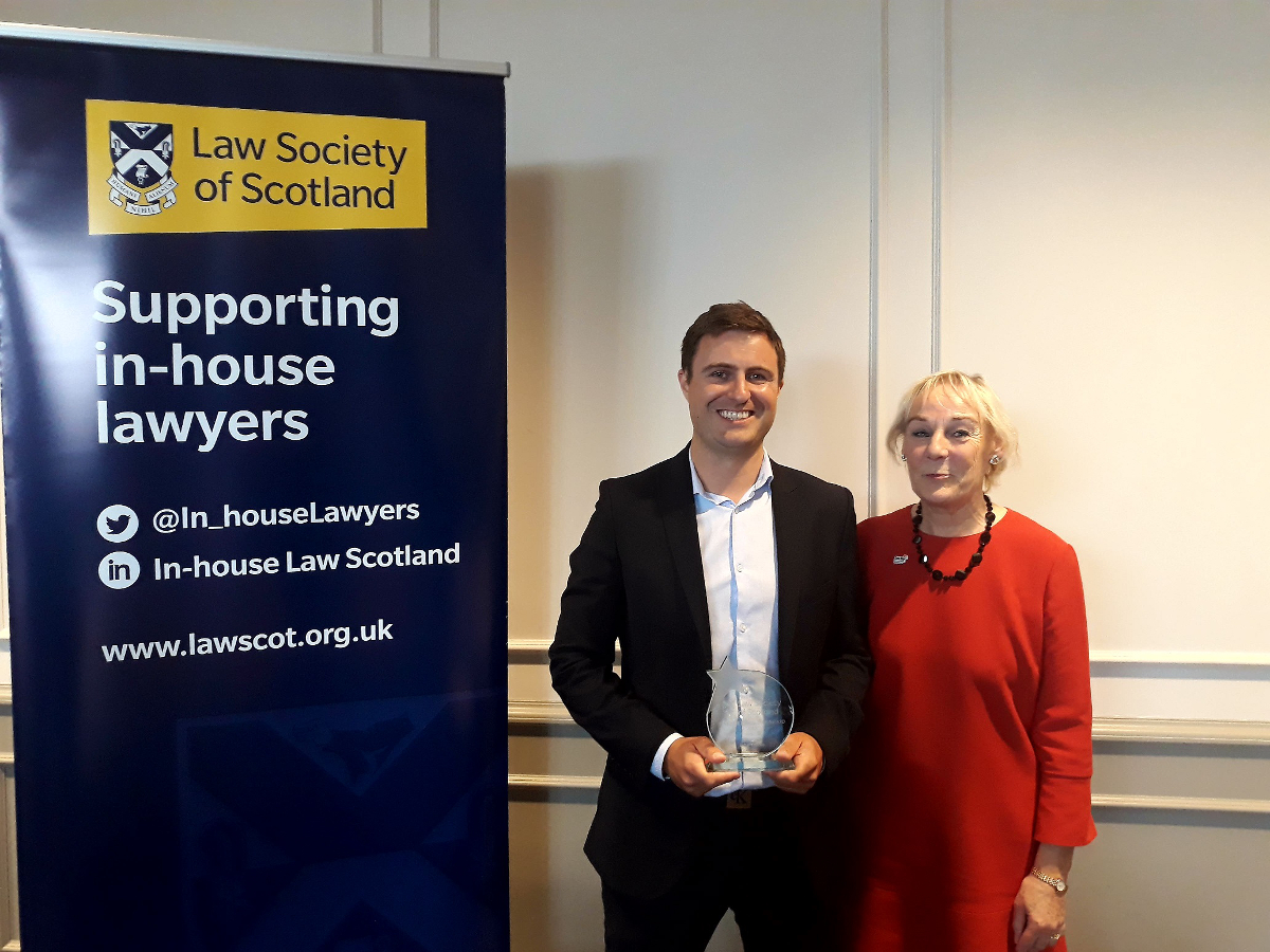 Law Society recognises in-house rising star John Frame and honours late Martyn Ross