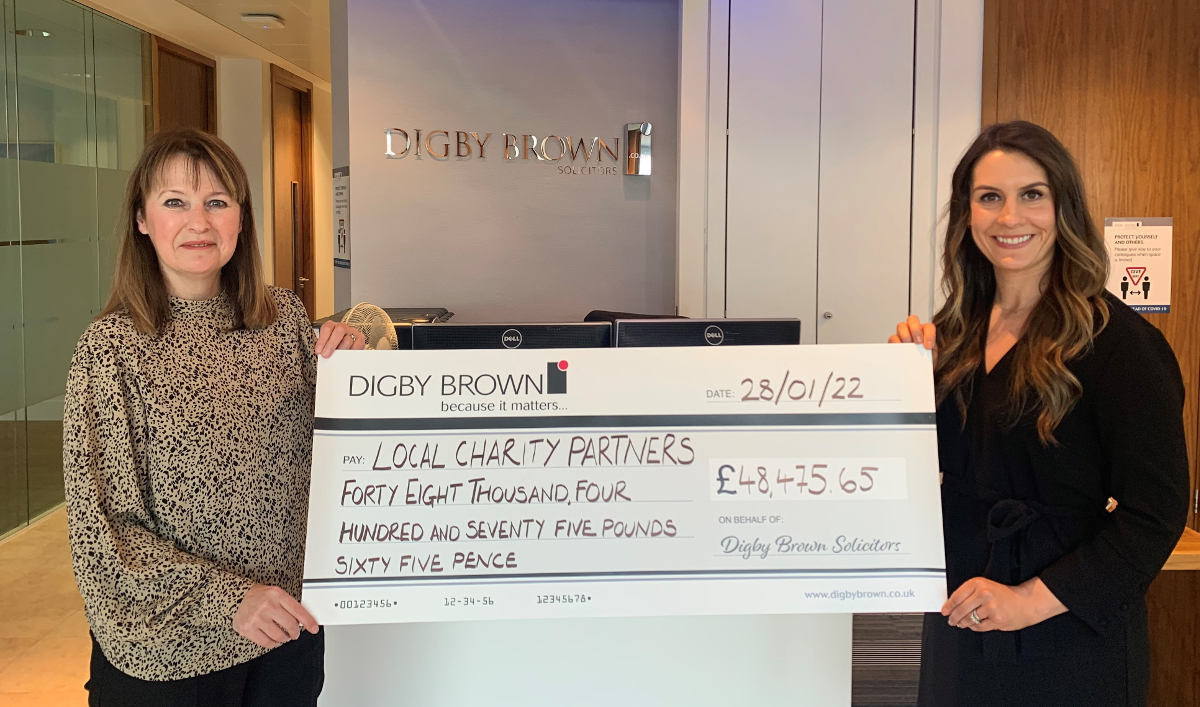Digby Brown raises £48,000 for local charities in 2021