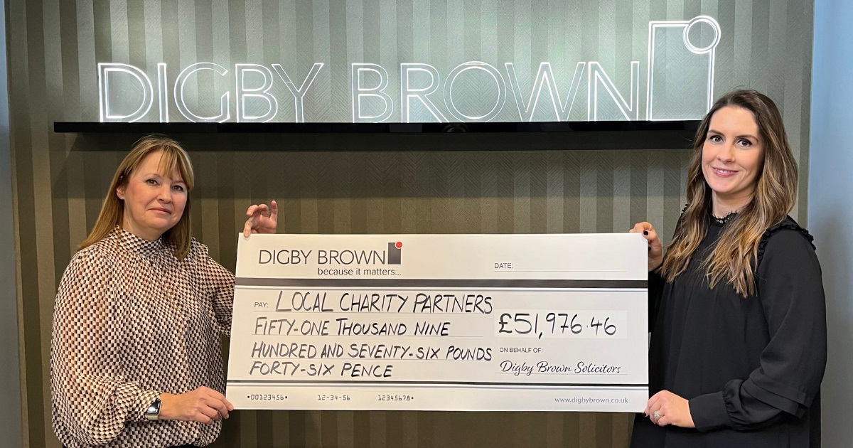 Digby Brown raises £52,000 for charity in 2023
