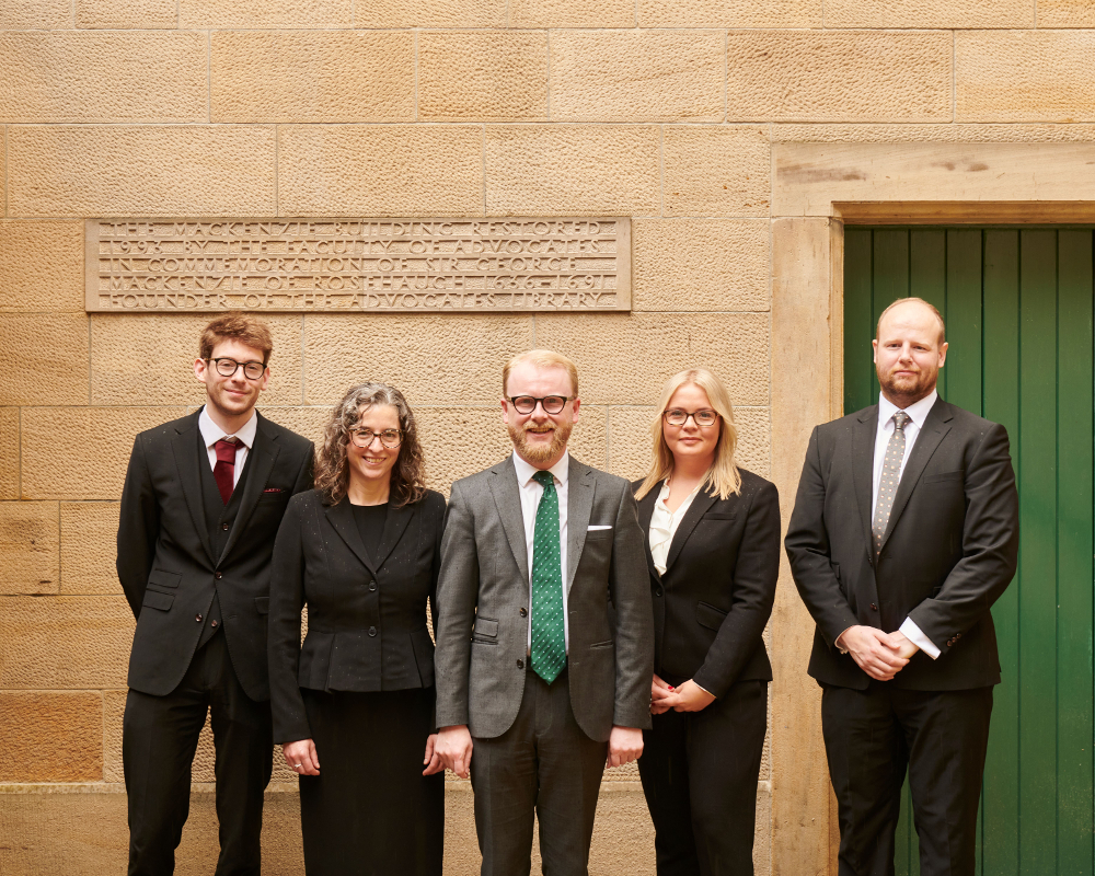 Arnot Manderson welcomes five newly called advocates with long serving clerk set to retire