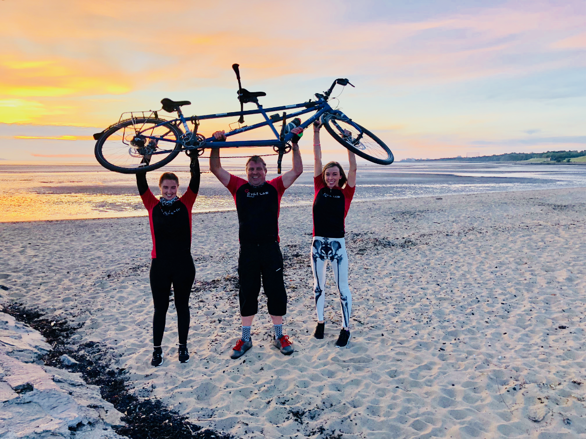 Cycle Law Scotland tandem challenge raises funds for SCAA