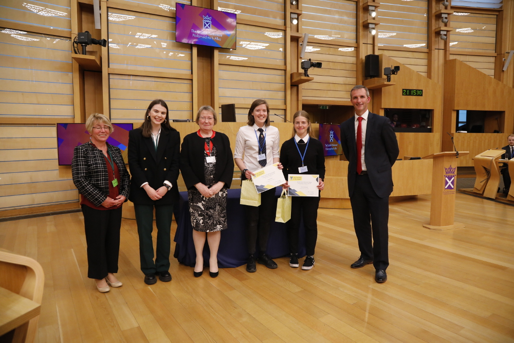 Fortrose Academy wins Dewar Debate final at Scottish Parliament
