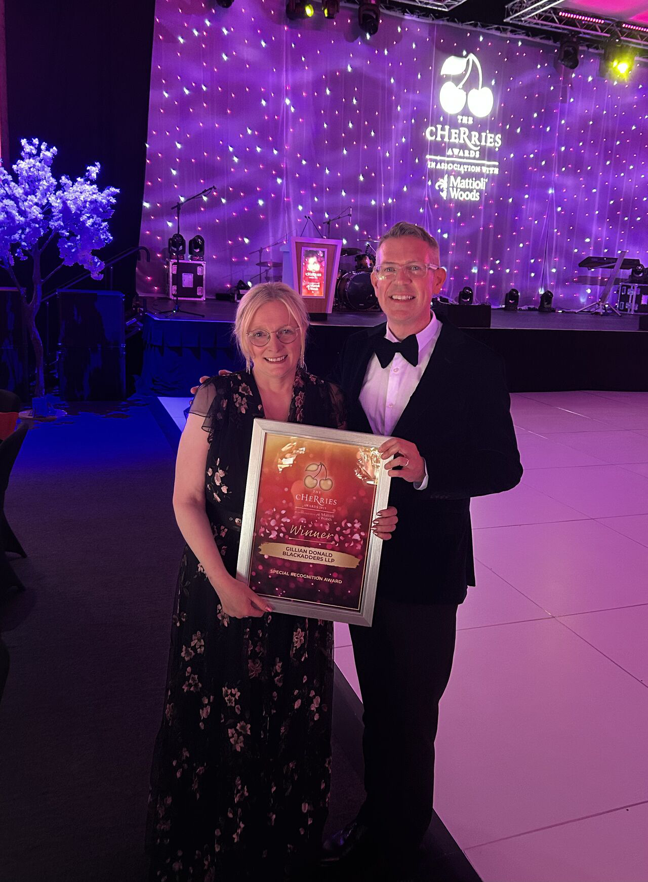 Blackadders’ Gillian Donald recognised for dedication to charity in memory of her son