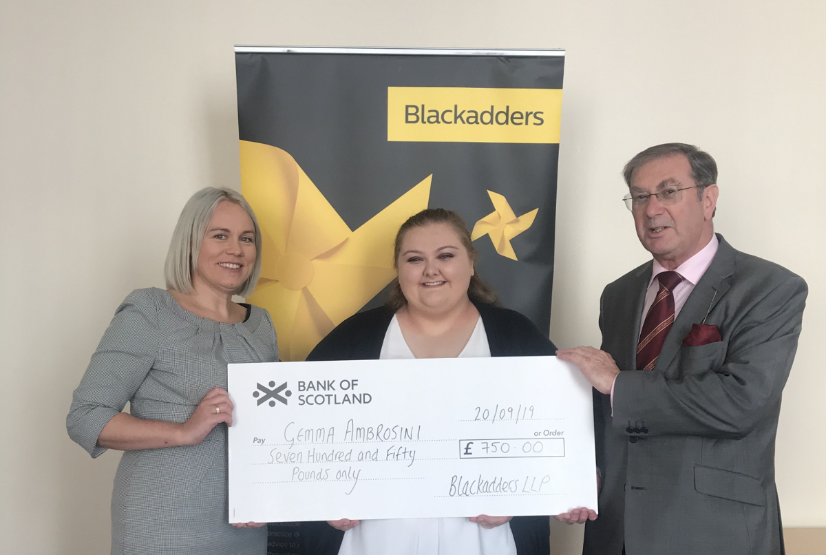 Ken Scott Bursary awarded to Dundee law student Gemma Ambrosini