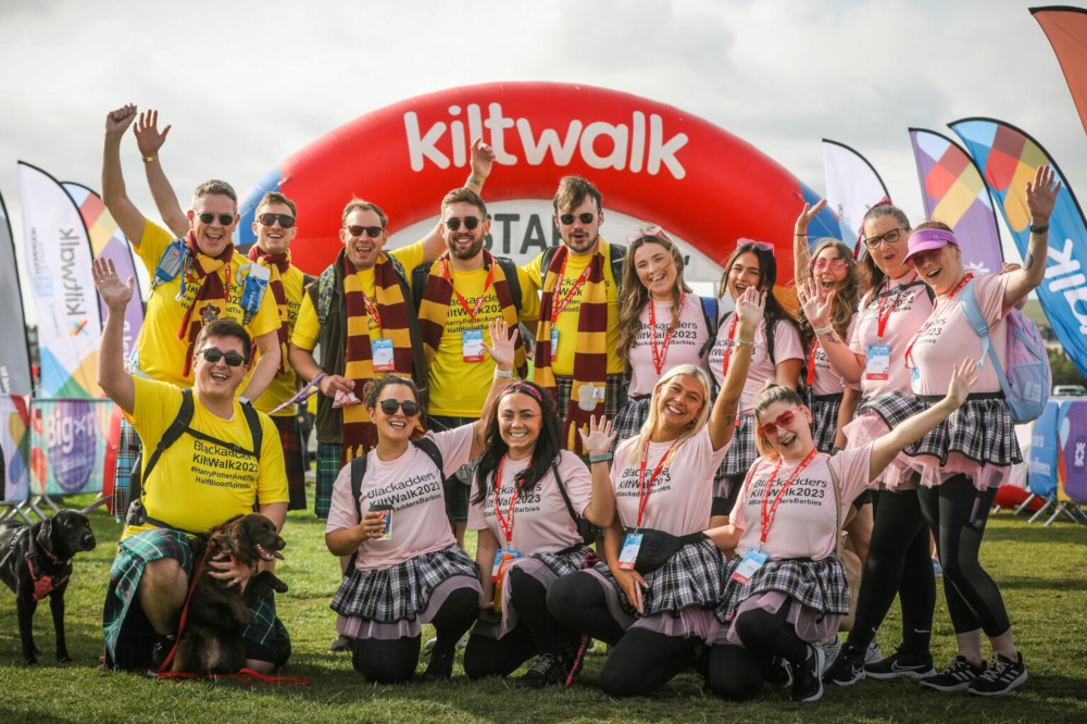 Blackadders’ team dons tartan to raise valuable funds