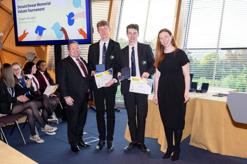 Scotland’s best high school debaters crowned in tense final