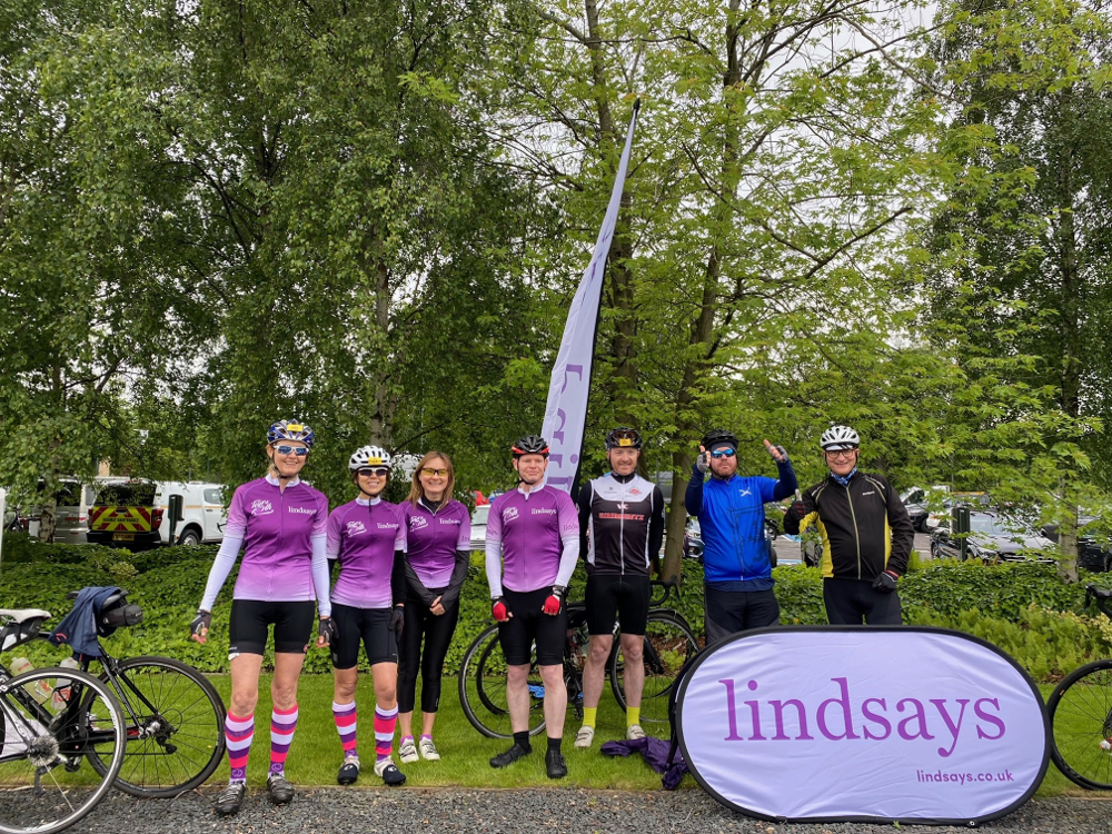 Lindsays lawyers get on their bikes to support Cash for Kids