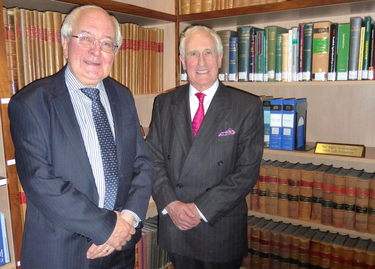 Lord Gill donates his agricultural law library to Scottish Land Court