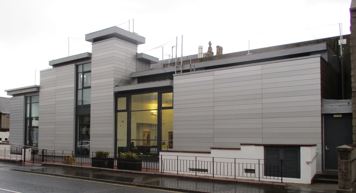 Peterhead Sheriff and Justice of the Peace Court's new roof and cladding completed