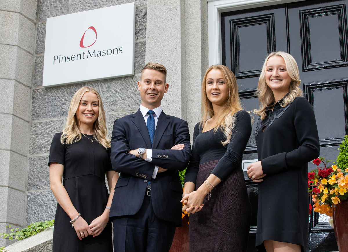 Four new recruits for Pinsent Masons in Aberdeen