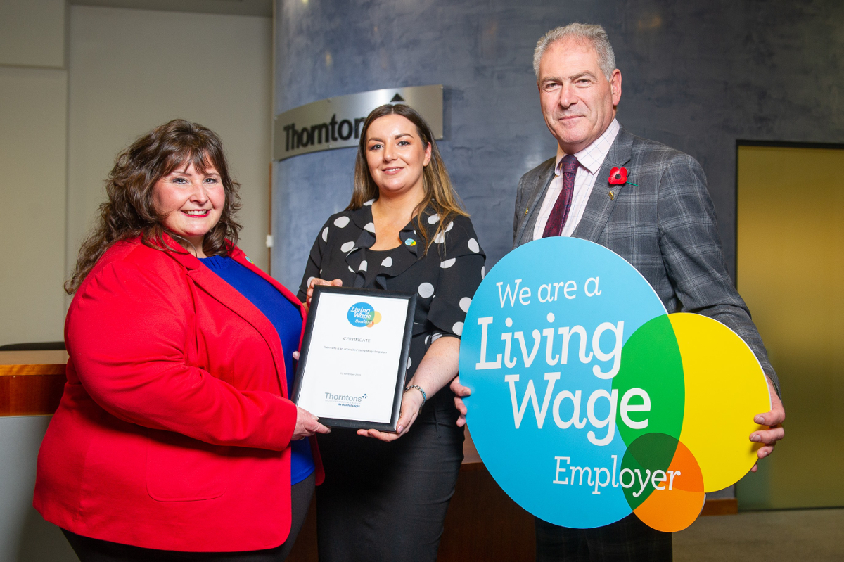 Thorntons becomes accredited Living Wage Employer