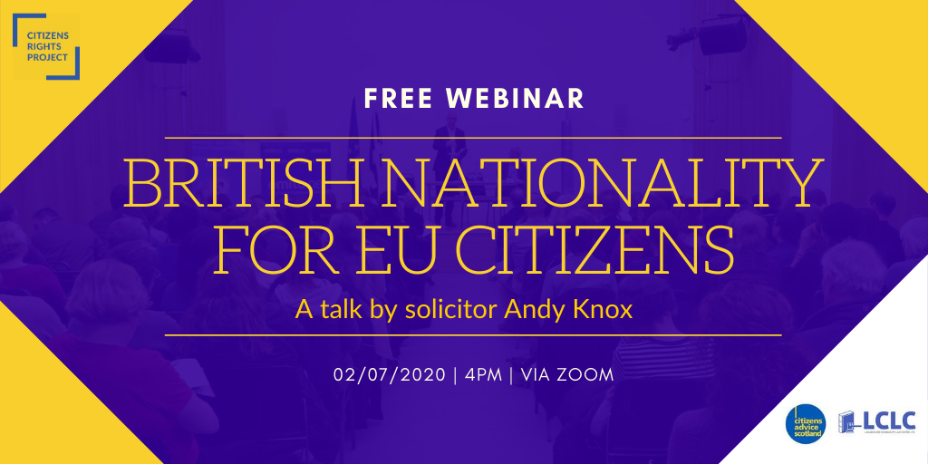 British Nationality for EU Citizens: a Citizens Rights Project webinar