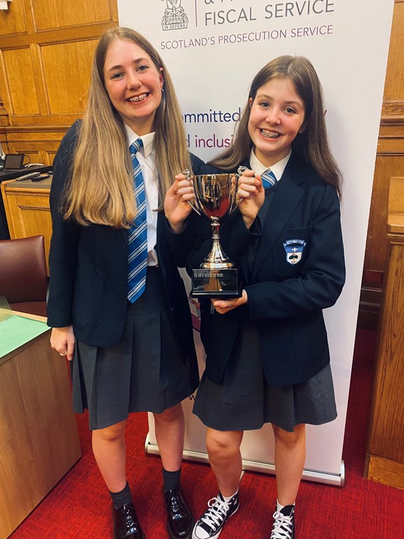 Holyrood Secondary pupils prevail at COPFS speaking competition