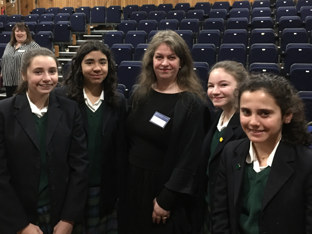 Prosecutor Karon Rollo visits Kilgraston School