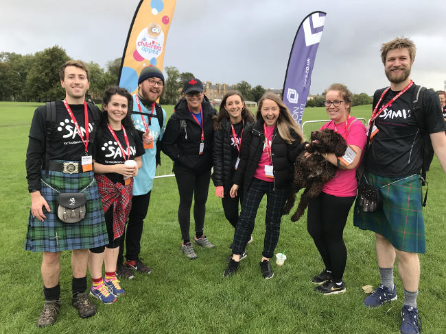 In pictures... Solicitors brave Edinburgh Kiltwalk in aid of SAMH