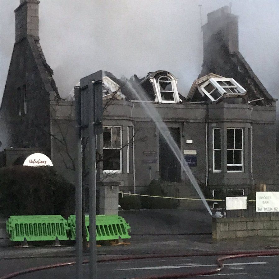 Office of Aberdeen firm Lefevre Litigation destroyed by fire