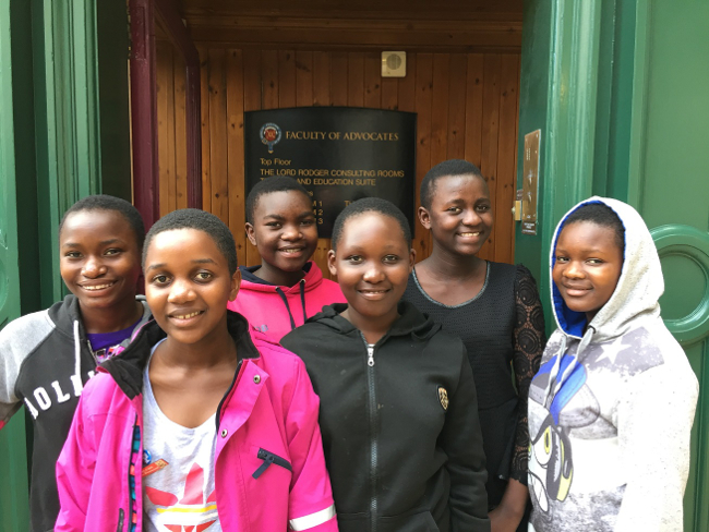 Hair-raising visit to Faculty for Malawian girls!