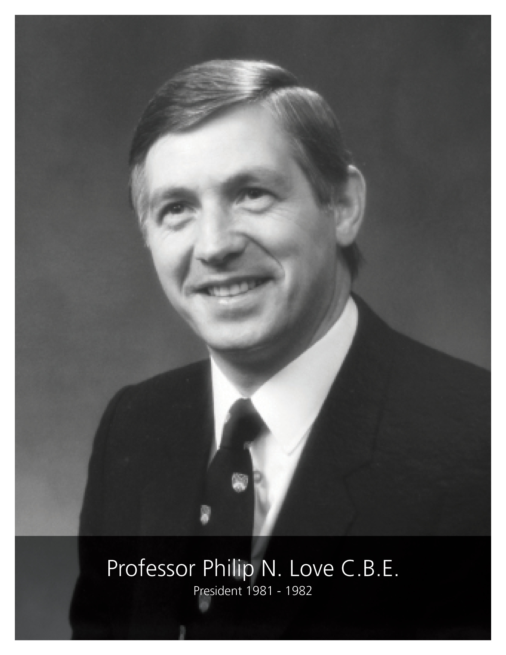 Professor Philip Love CBE