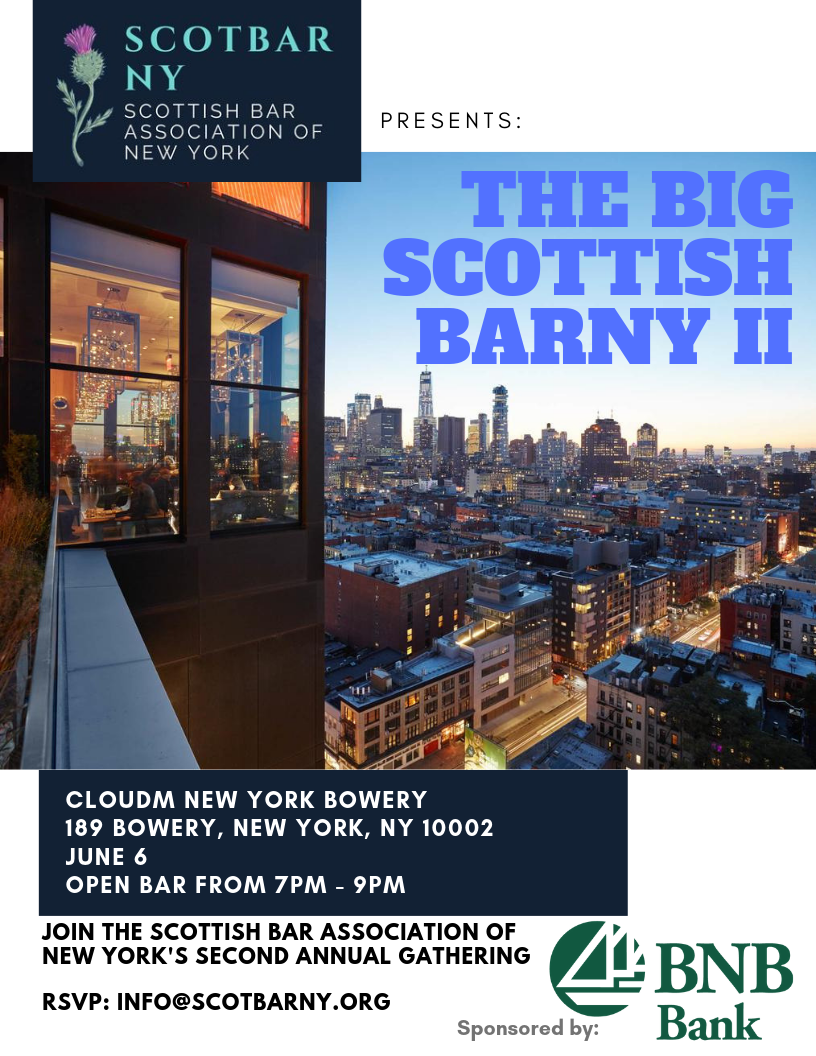 Event: The Big Scottish BarNY II