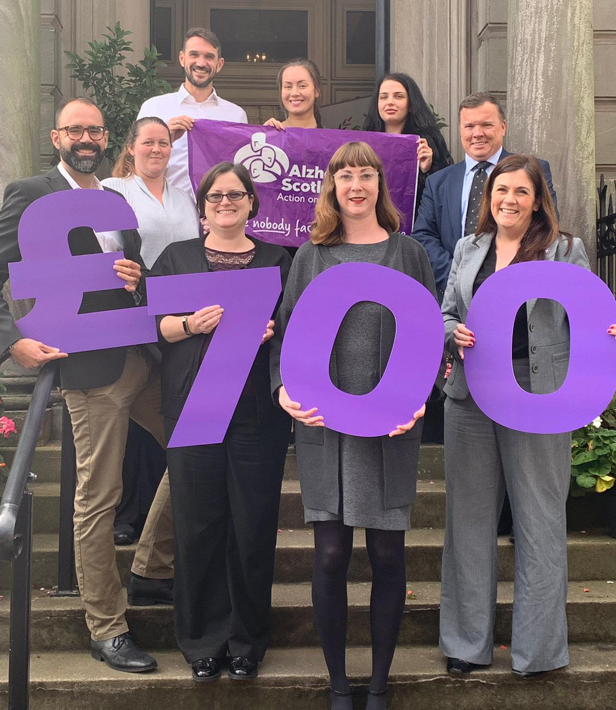 Scullion LAW raises £700 for Alzheimer Scotland