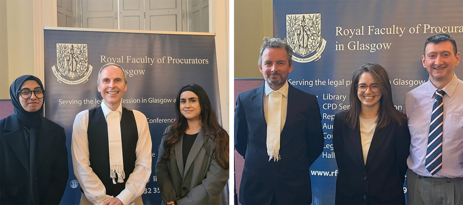 GCU and City of Glasgow College to face off in Sheriff Principal's moot final