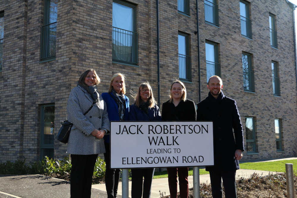 Hillcrest’s Ellengowan regeneration opened by family of Thorntons' Jack Robertson