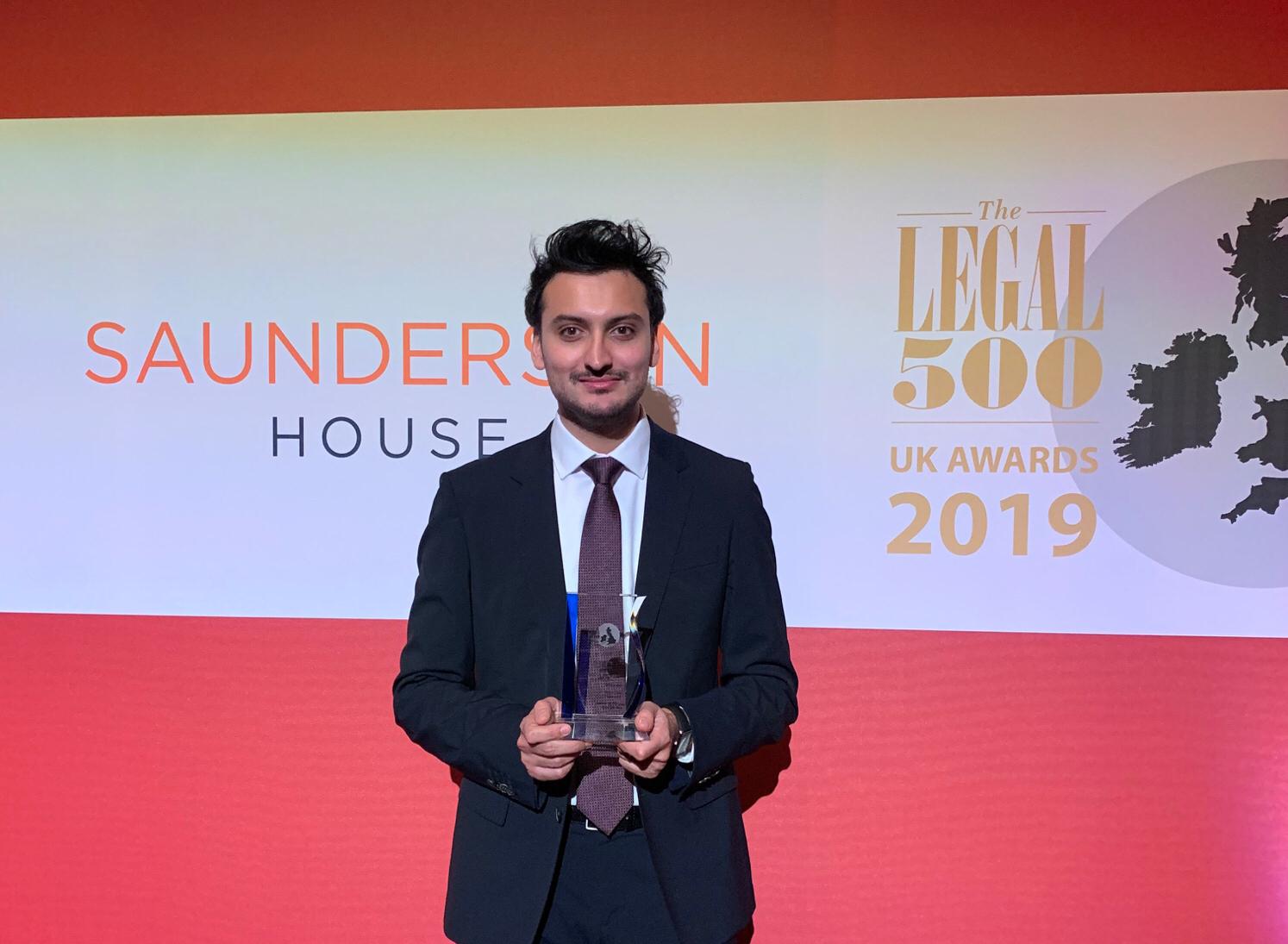 Advocate Usman Tariq named Scotland's Junior of the Year at Legal 500 Awards